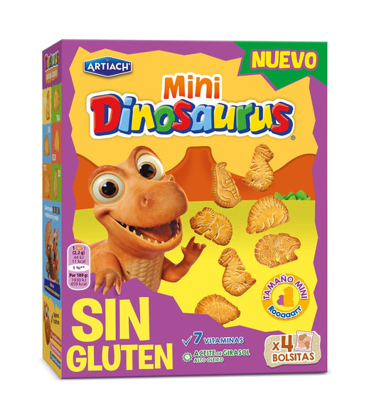 Galletas mini Dinosaurus s/glutén Artiach 160g La Despensa