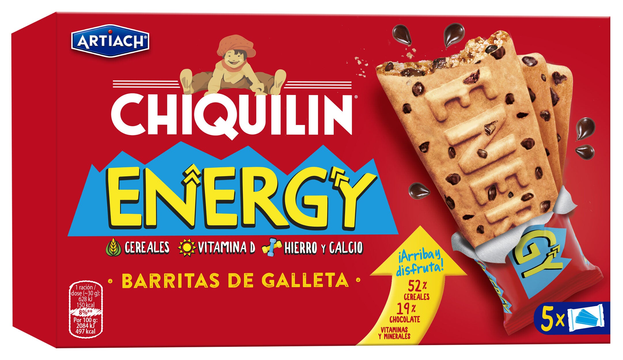 Galleta relieve energy chiquilín Artiach 150g