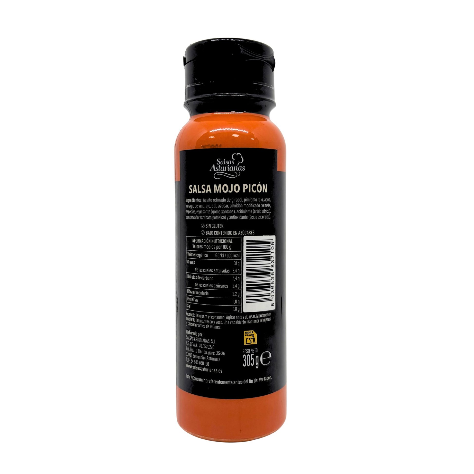 Salsa mojo picón rojo Salsas asturinas 305g