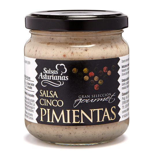 Salsa 5 pimientas  Salsas asturianas 190g La Despensa