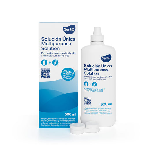 Solución única lente contacto blanda Senti2 500ml La Despensa