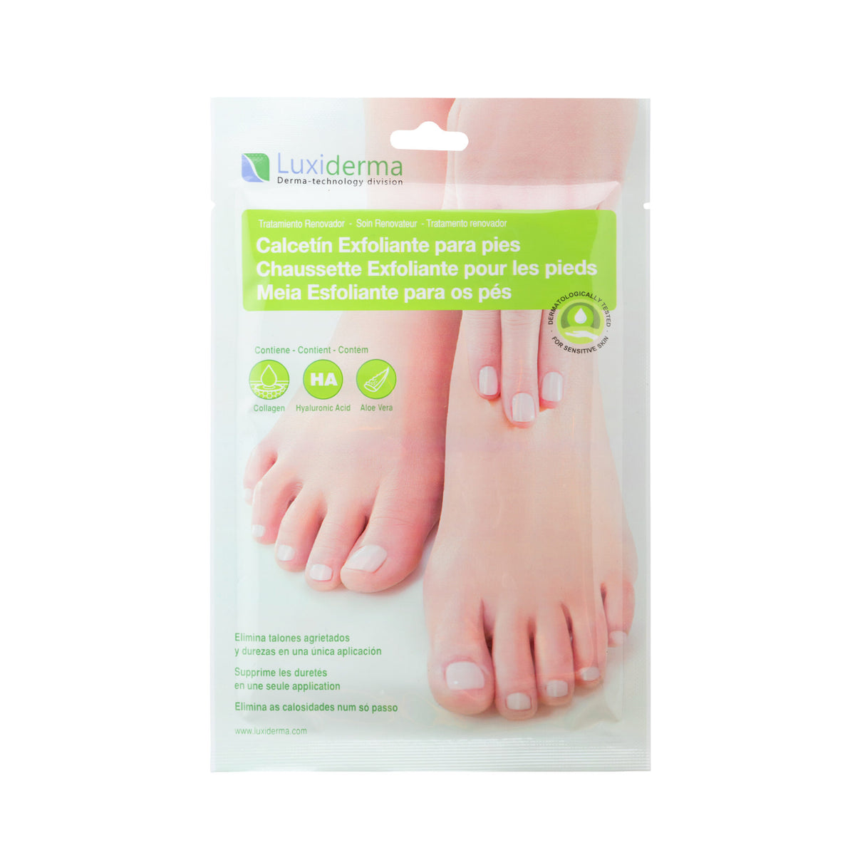 Calcetines exfoliantes Luxiderma 2u