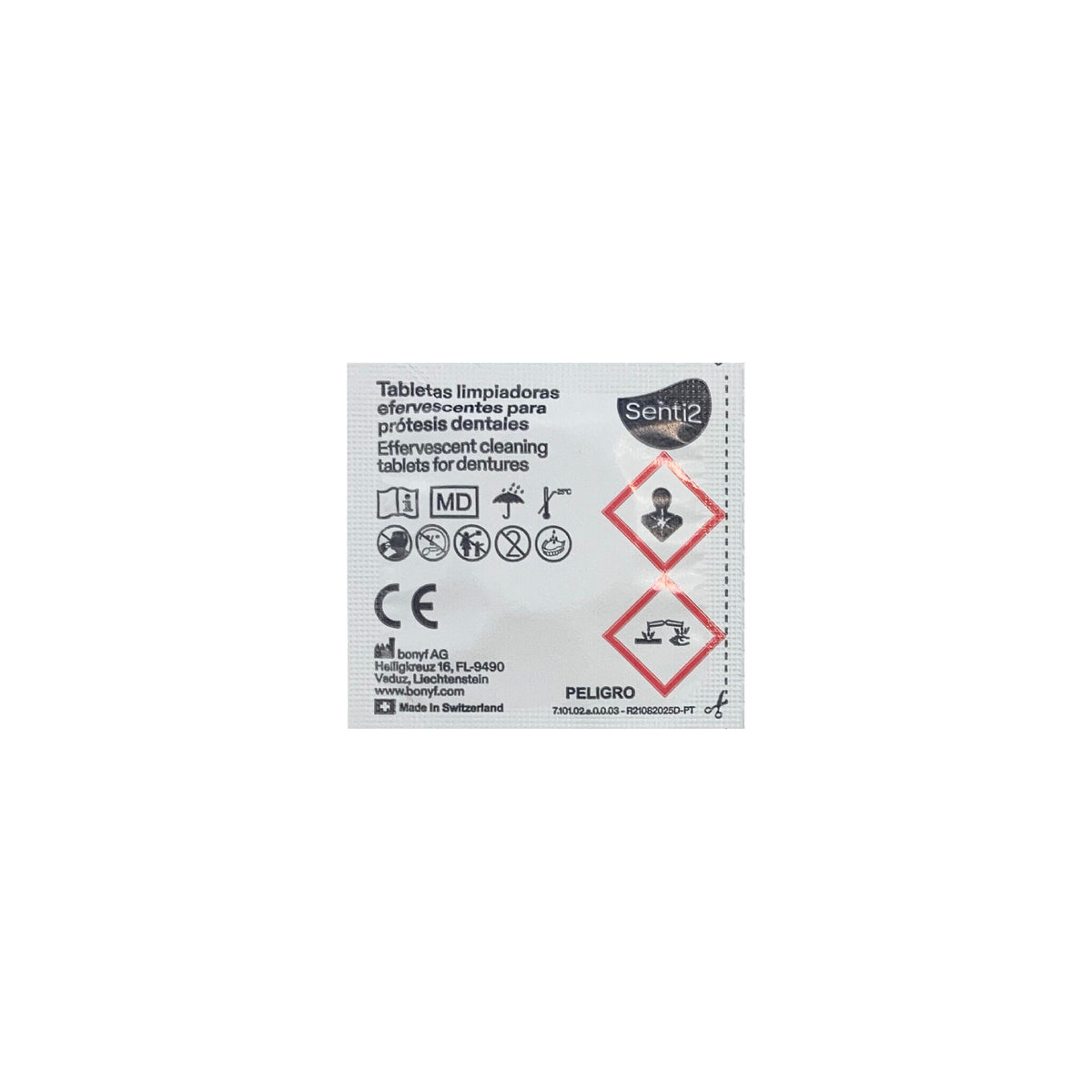 Pastillas limpieza protesis dentales senti-2 30u