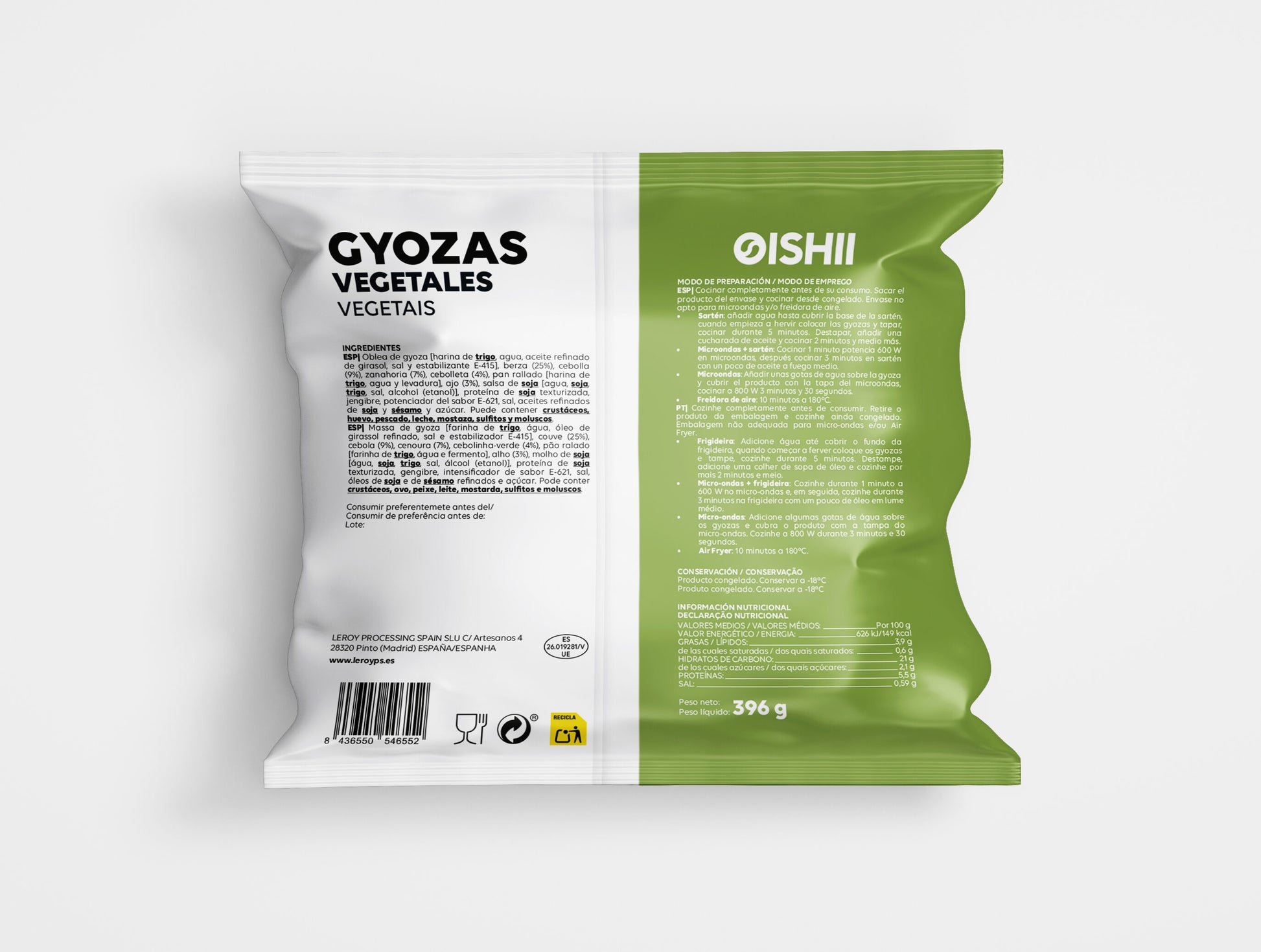 Gyoza vegetal Oishii 396g