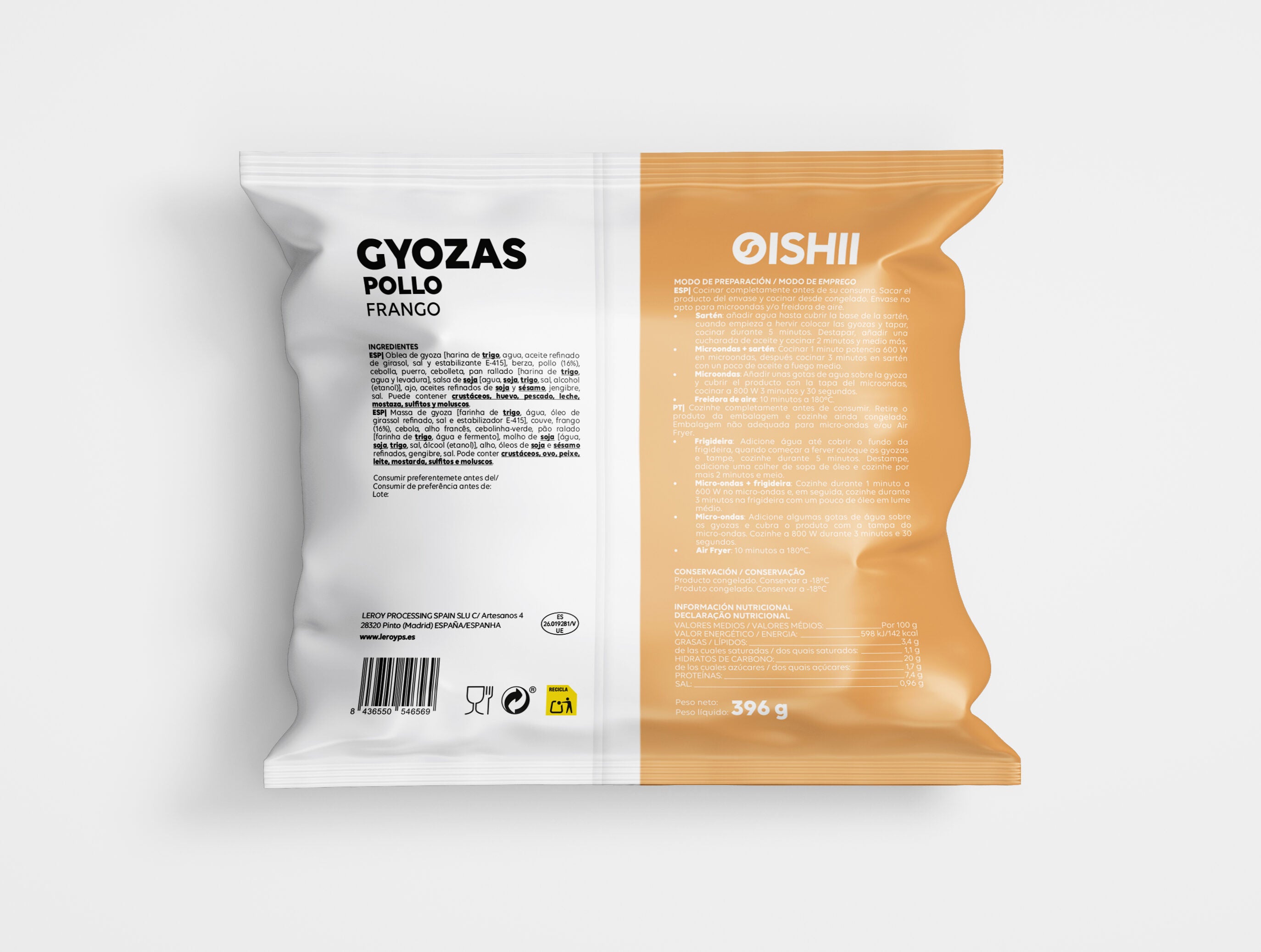 Gyoza pollo Oishii 396g