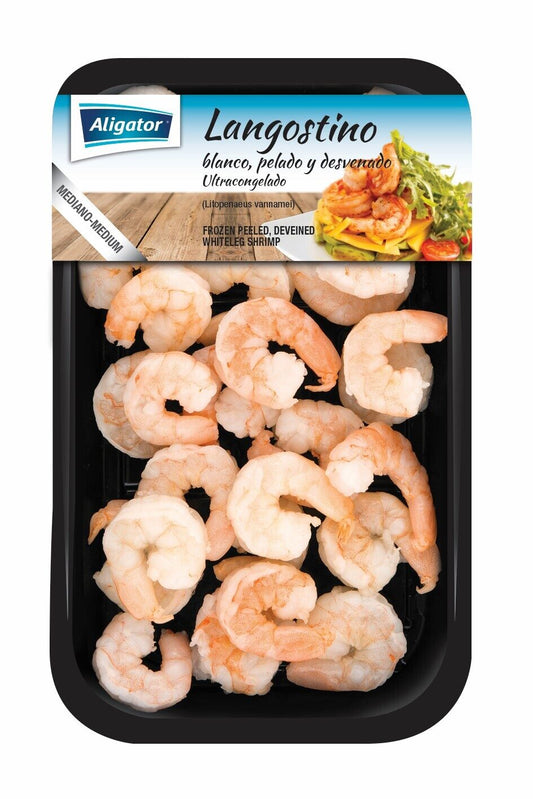 Langostino pelado desvenado al vacio Aligator 250g La Despensa
