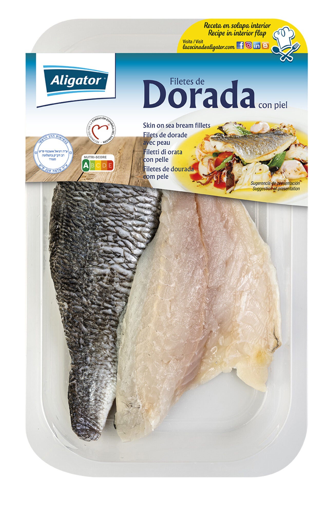 Filete dorada c/piel al vacio Aligator 180g