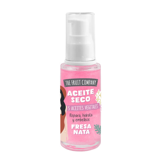Aceite seco glitter nata /fresa The fruit company 50ml La Despensa