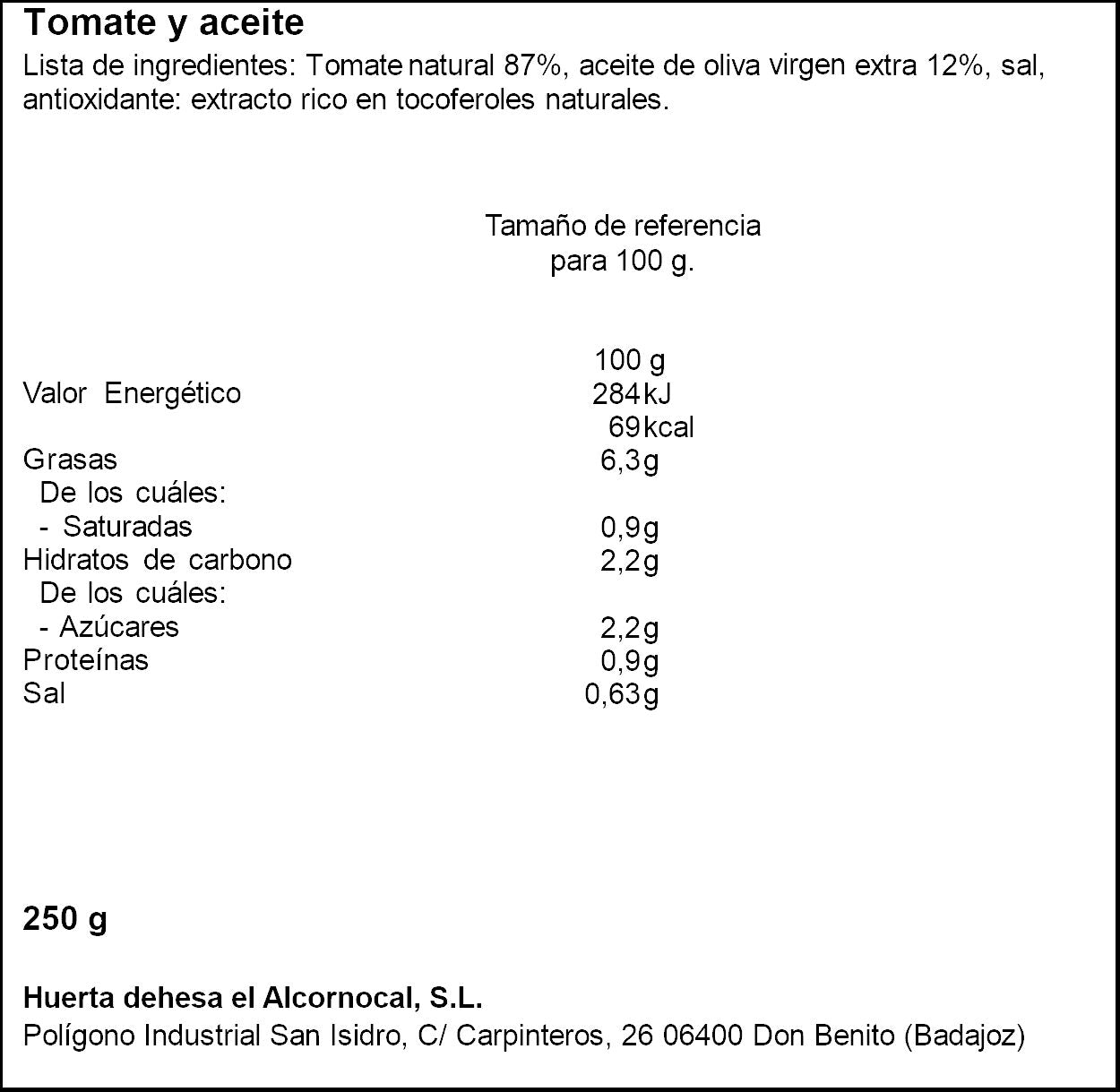 Tomate con aceite lata Iberitos 250g