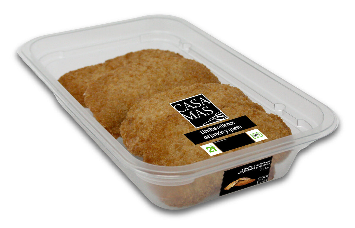 Libritos rellenos jamon y queso Casa mas 320g