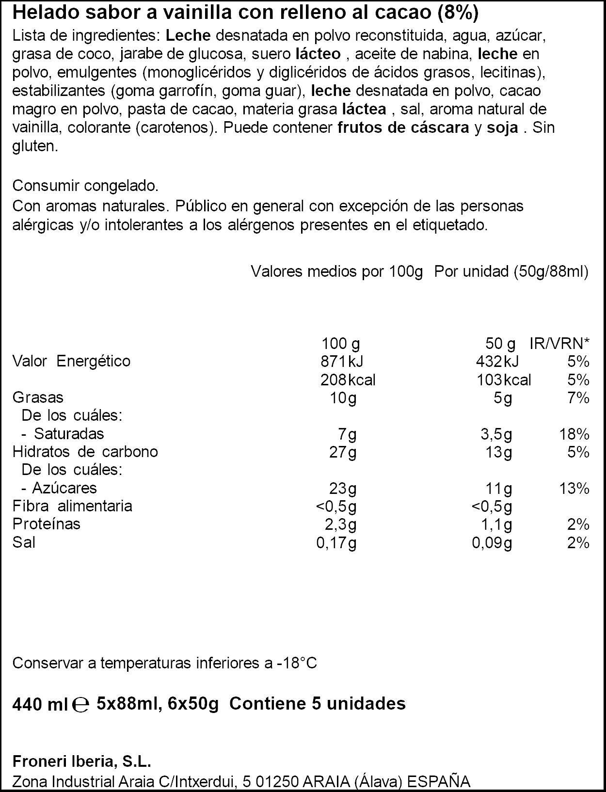 Helado infantil mikolapiz Nestle p5x88ml