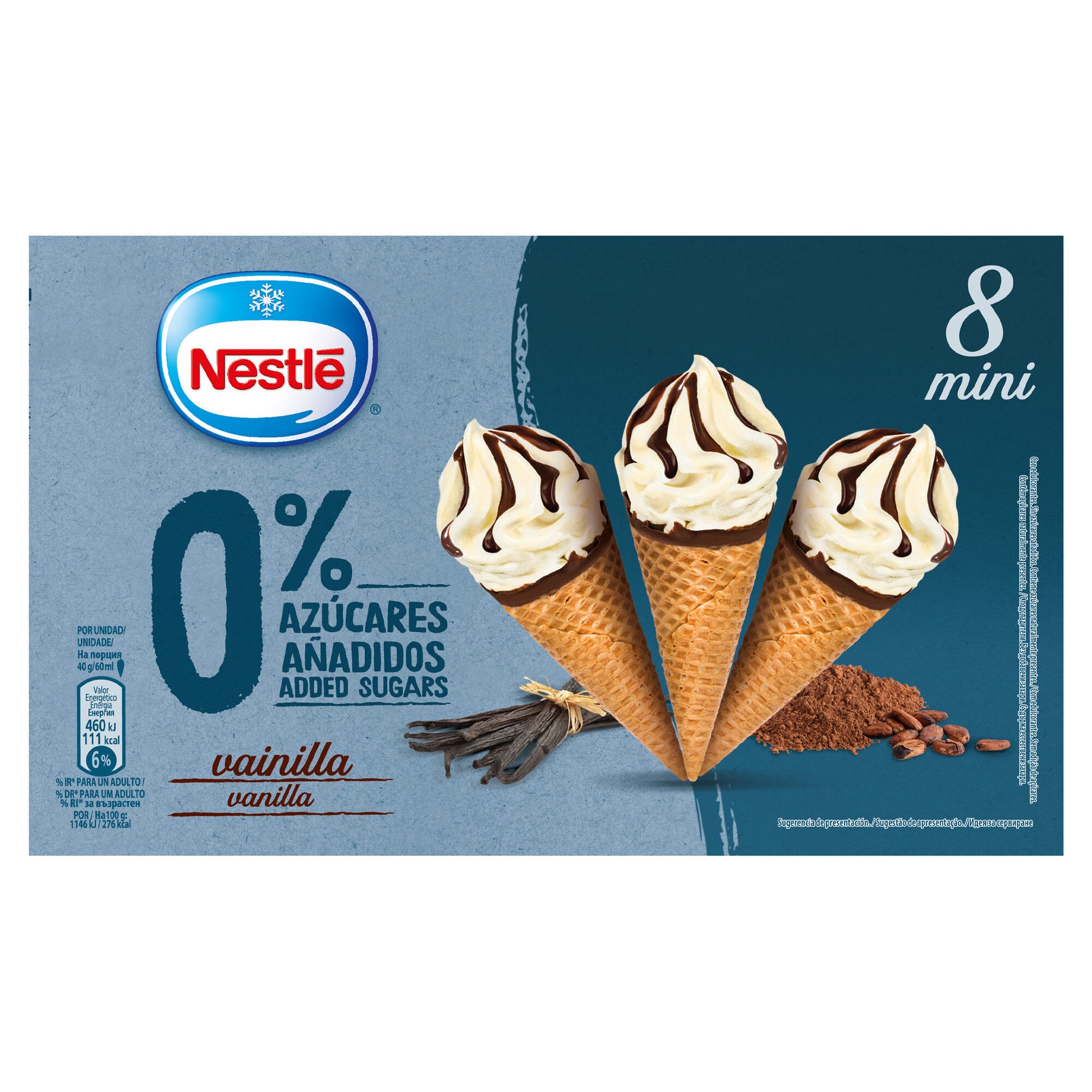 Cono mini vainilla 0% az Nestle p8x60ml