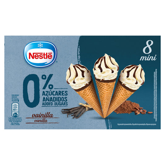 Cono mini vainilla 0% az Nestle p8x60ml La Despensa