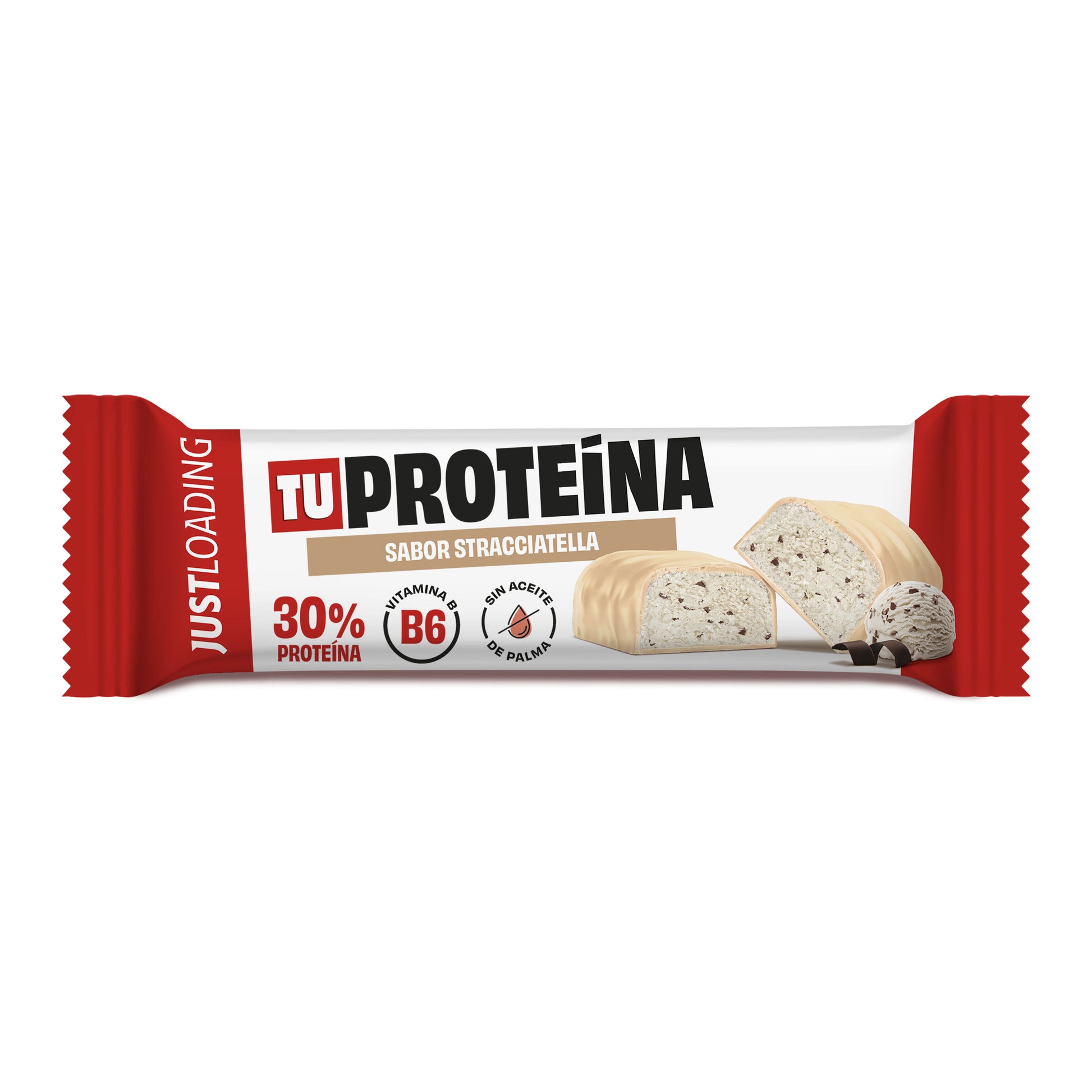 Barrita proteica straciatella Justloading 35g