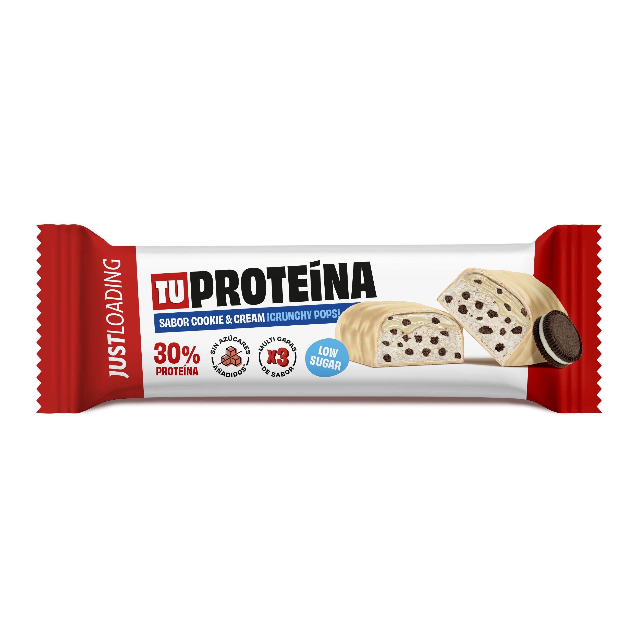Barrita proteina cookies and cream Justloading 50g