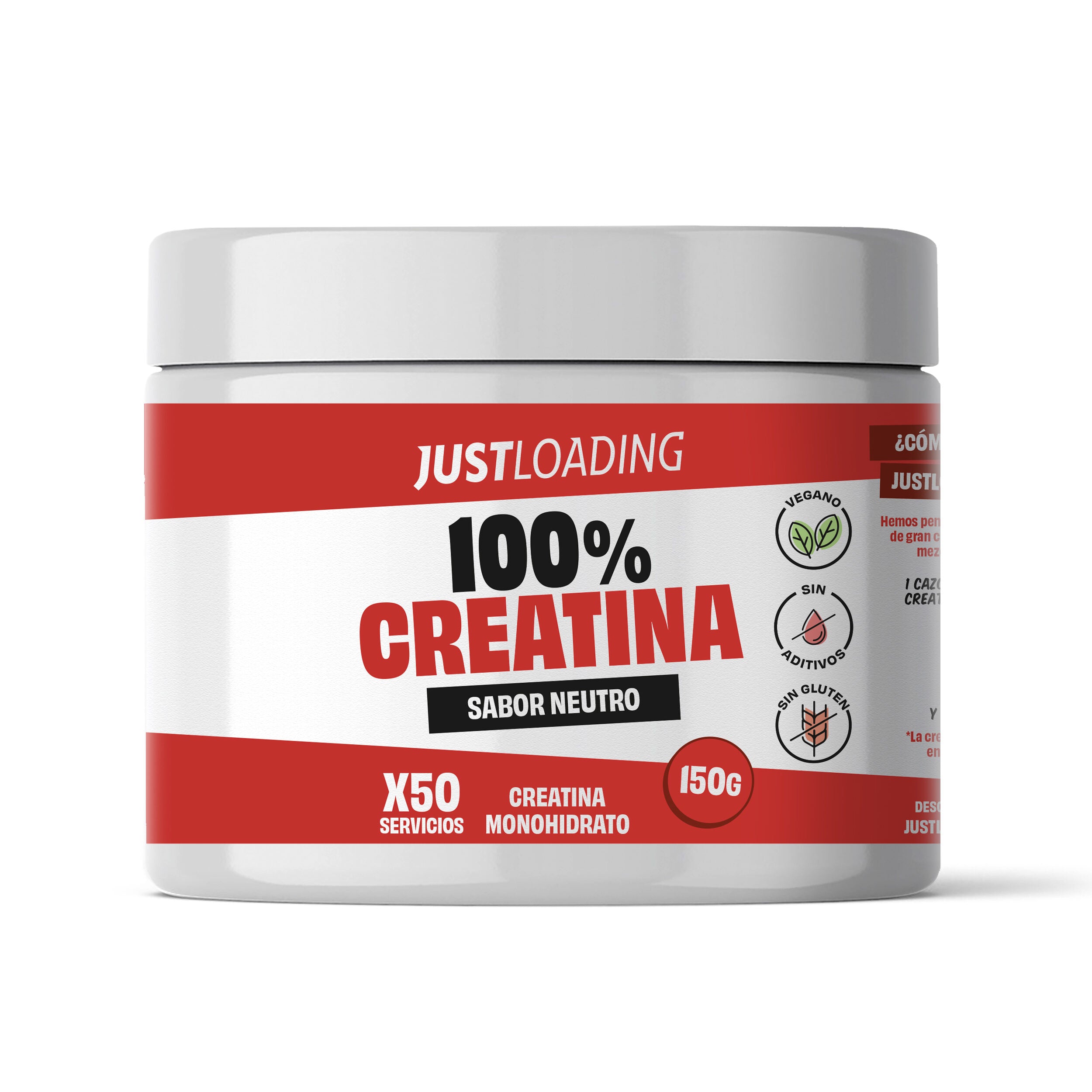 Creatina monohidratado Justloading 150g