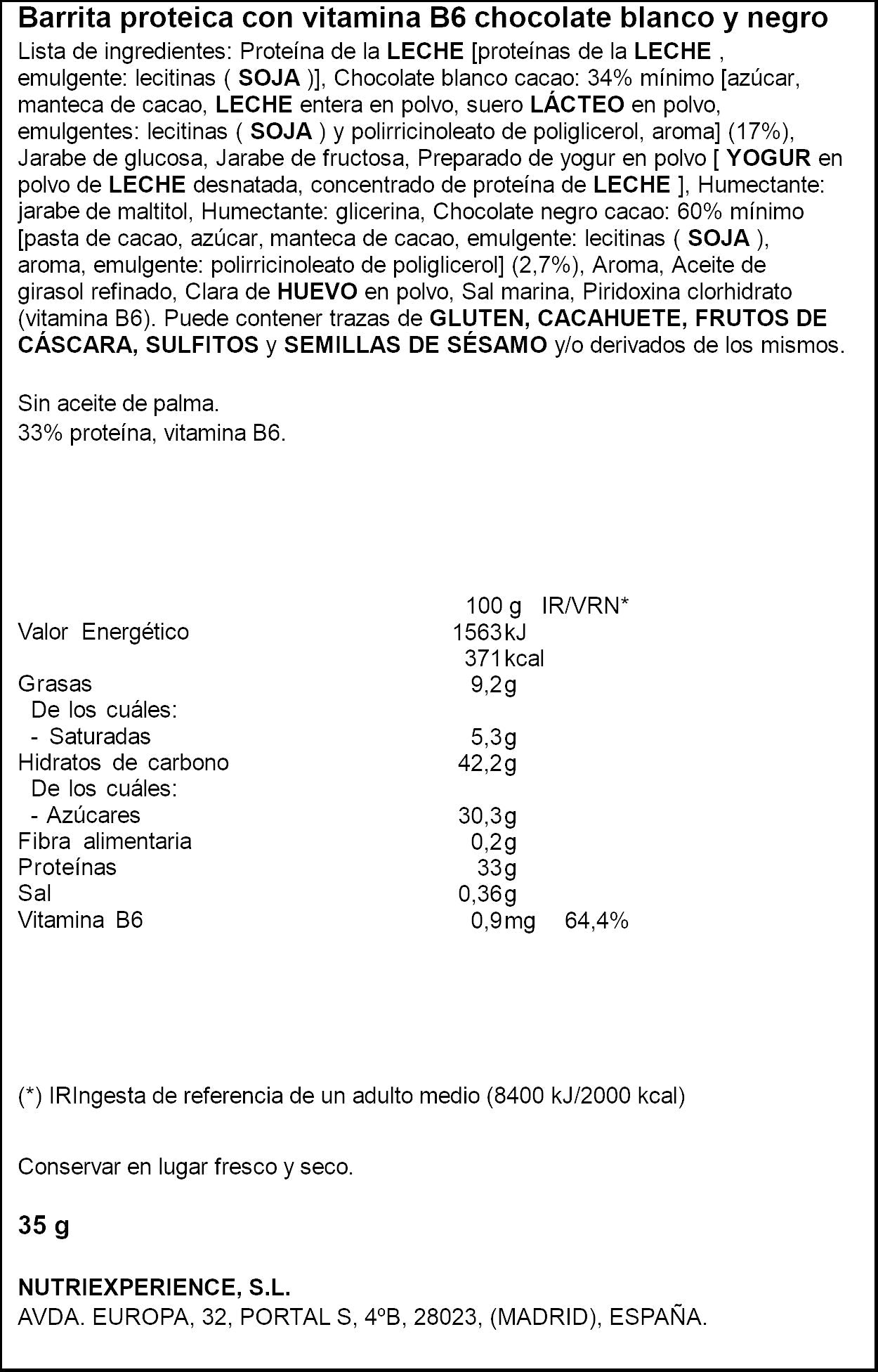 Barrita proteica straciatella Justloading 35g