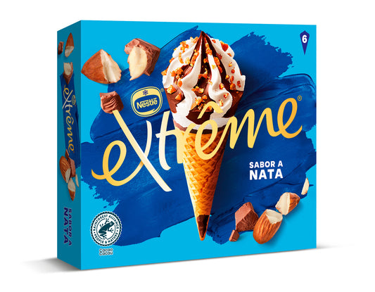 Cono helado nata Extreme p6 110ml/u La Despensa