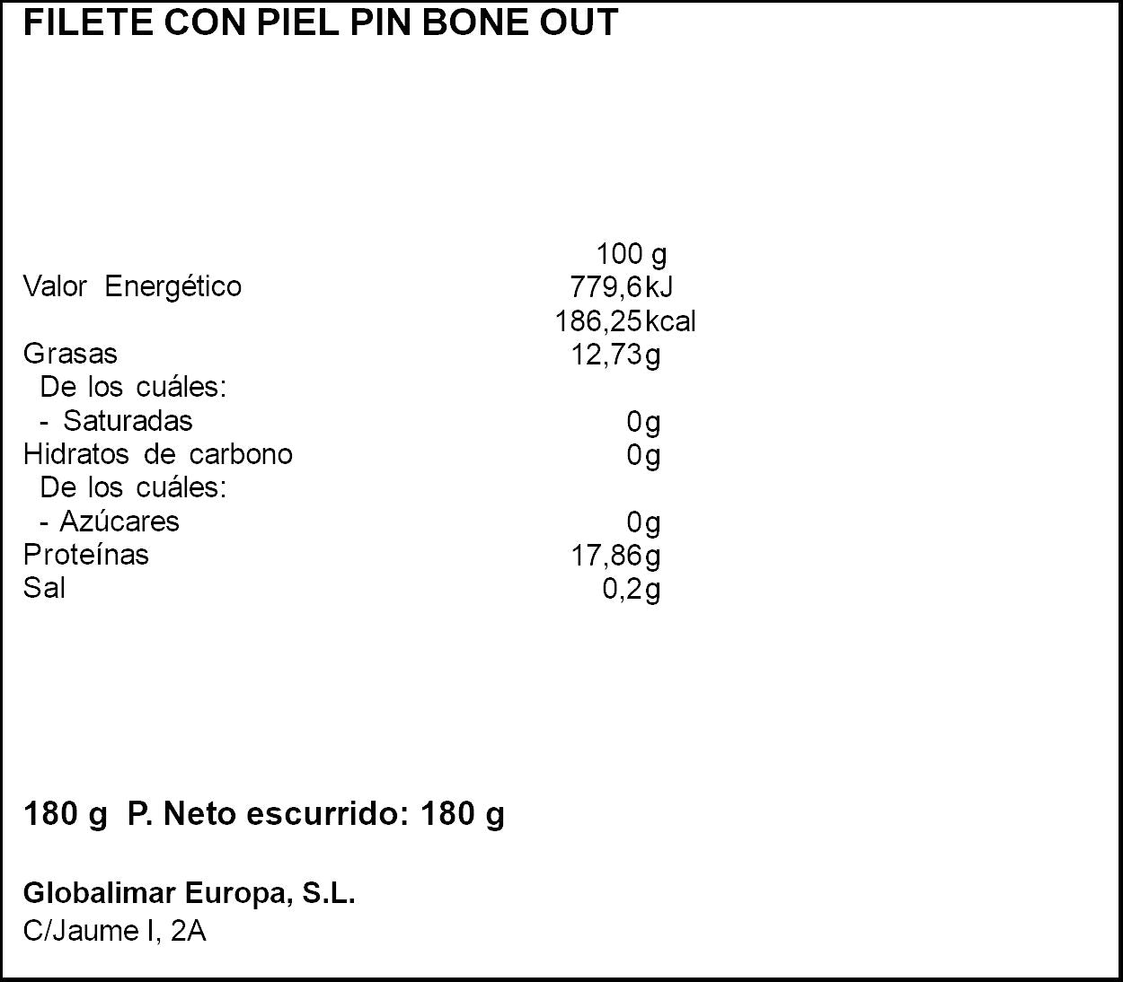 Trucha c/piel Aligator 180g
