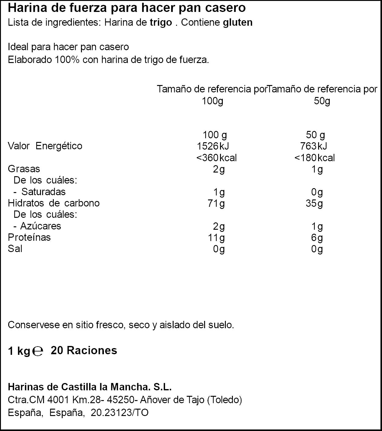 Harina fuerza Haricaman 1kg