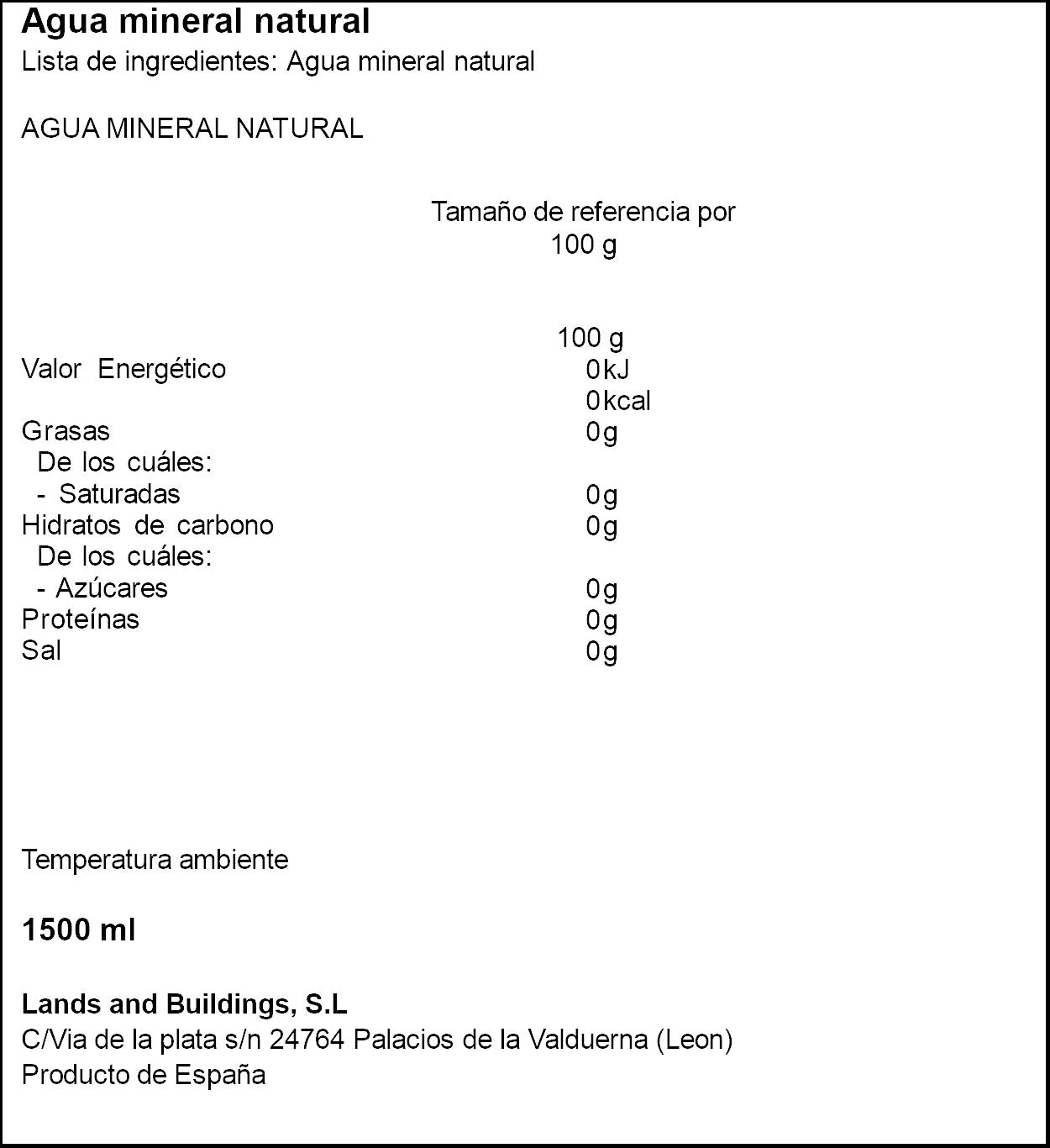 Agua mineral Teleno 1.5l
