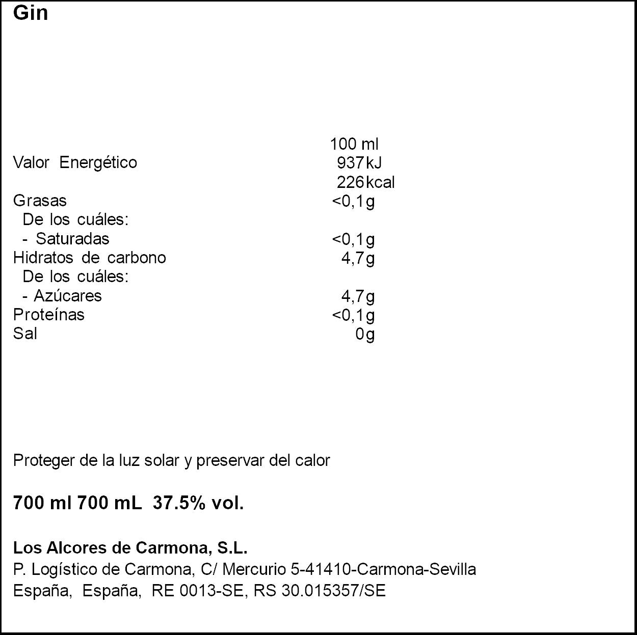 Ginebra strawberry Puerto indias 700ml