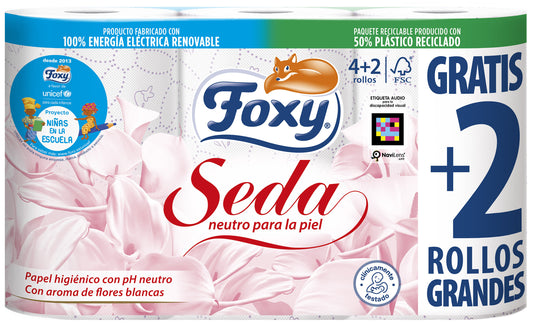 Papel higienico seda Foxy p4+2 3c La Despensa