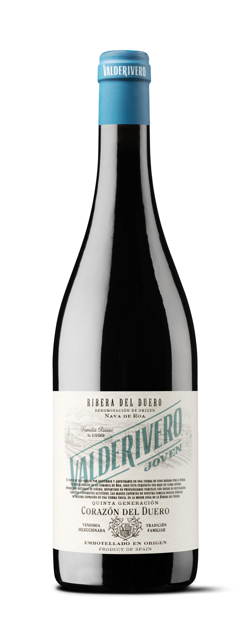 Vino tinto ribera del duero joven Valderivero 750ml