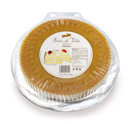 Base de tarta natural redonda Mels 400g La Despensa