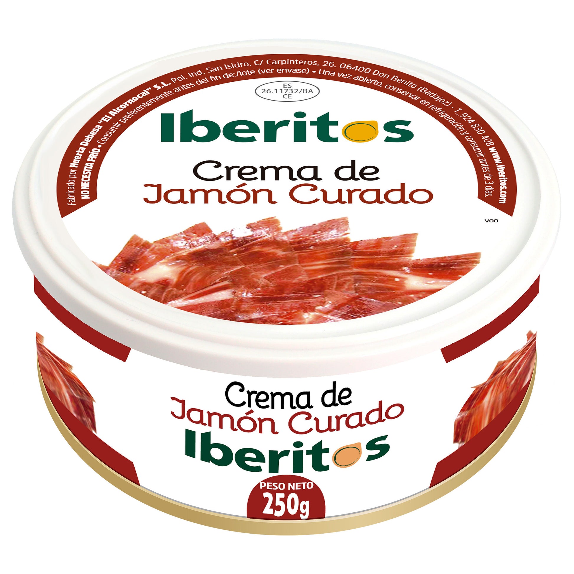 Paté jamón  Iberitos 250g