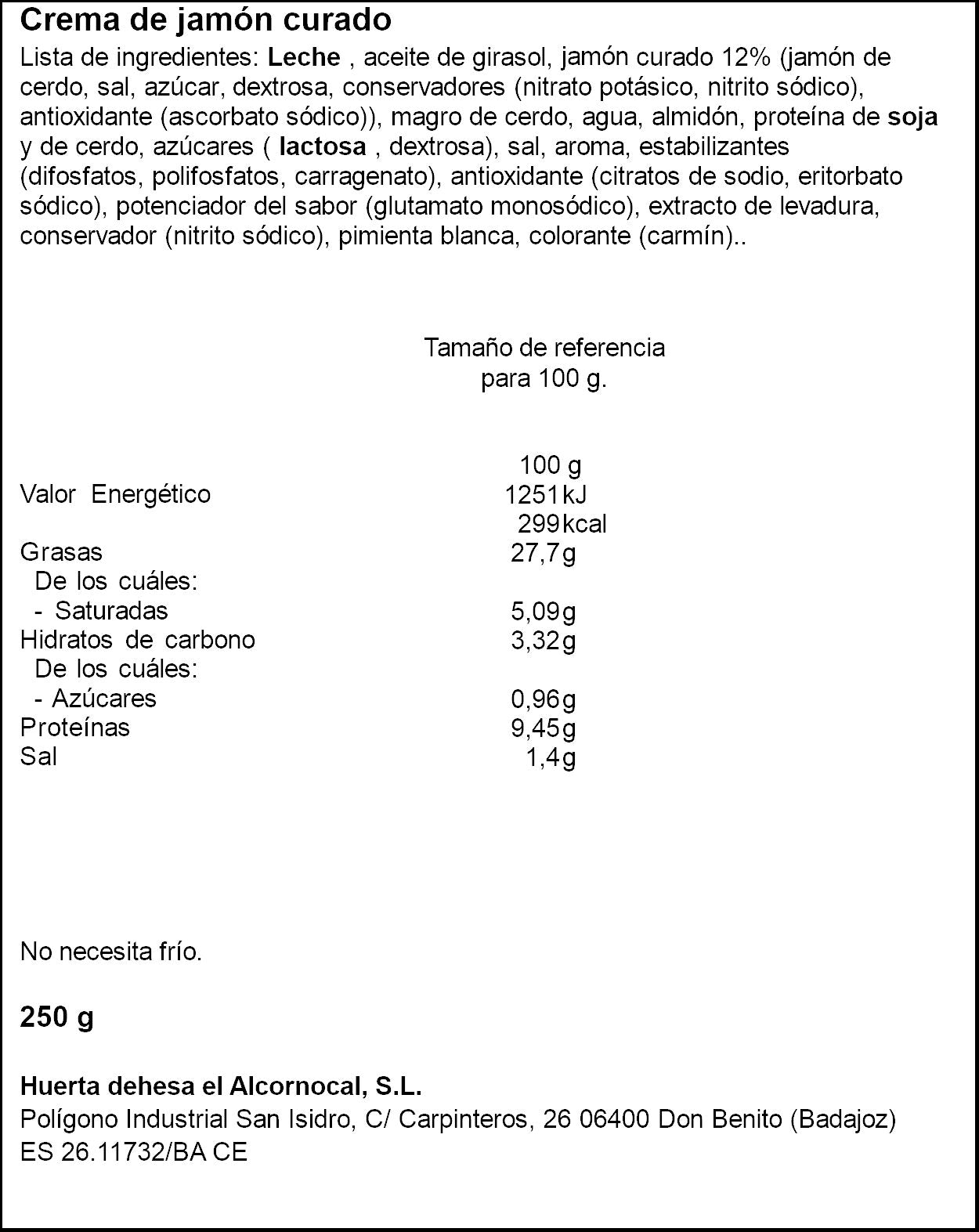 Paté jamón  Iberitos 250g