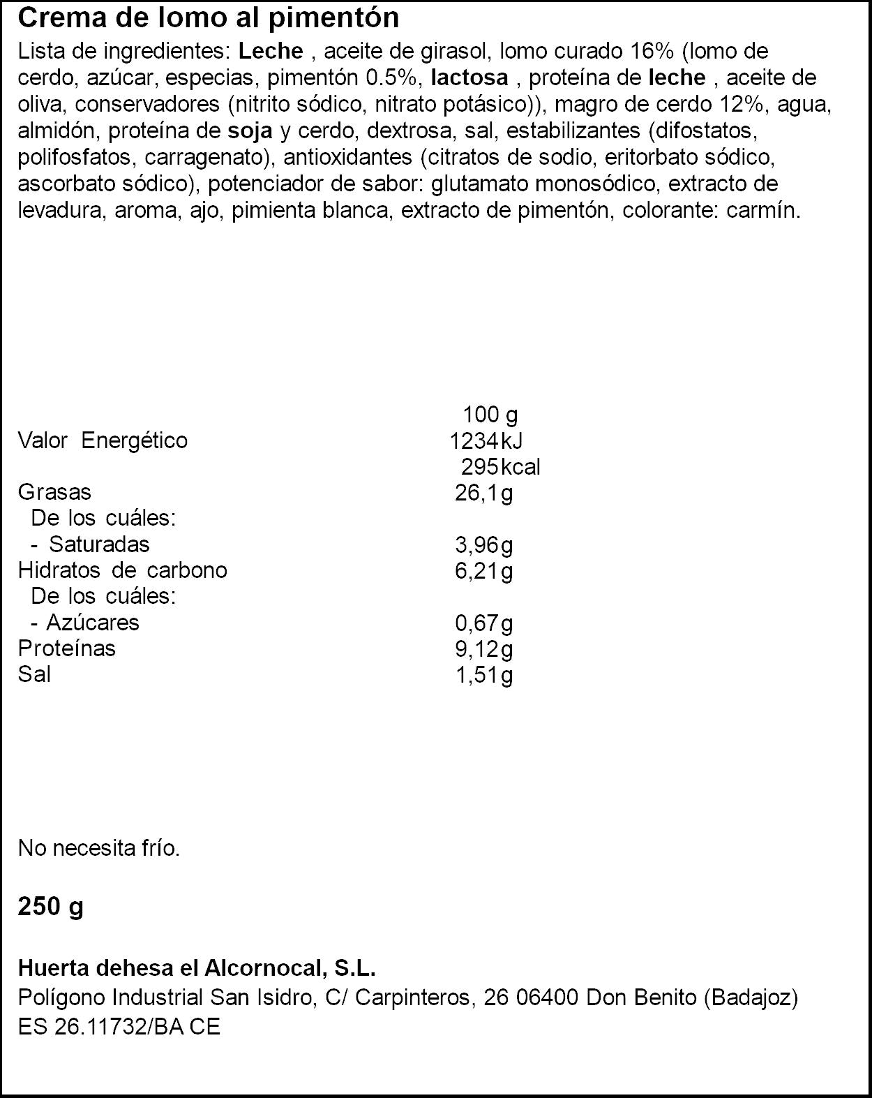 Pate lomo al pimenton Iberitos 250g