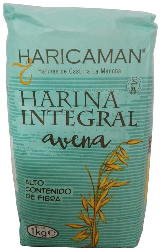 Harina de avena integral Haricaman 1kg La Despensa