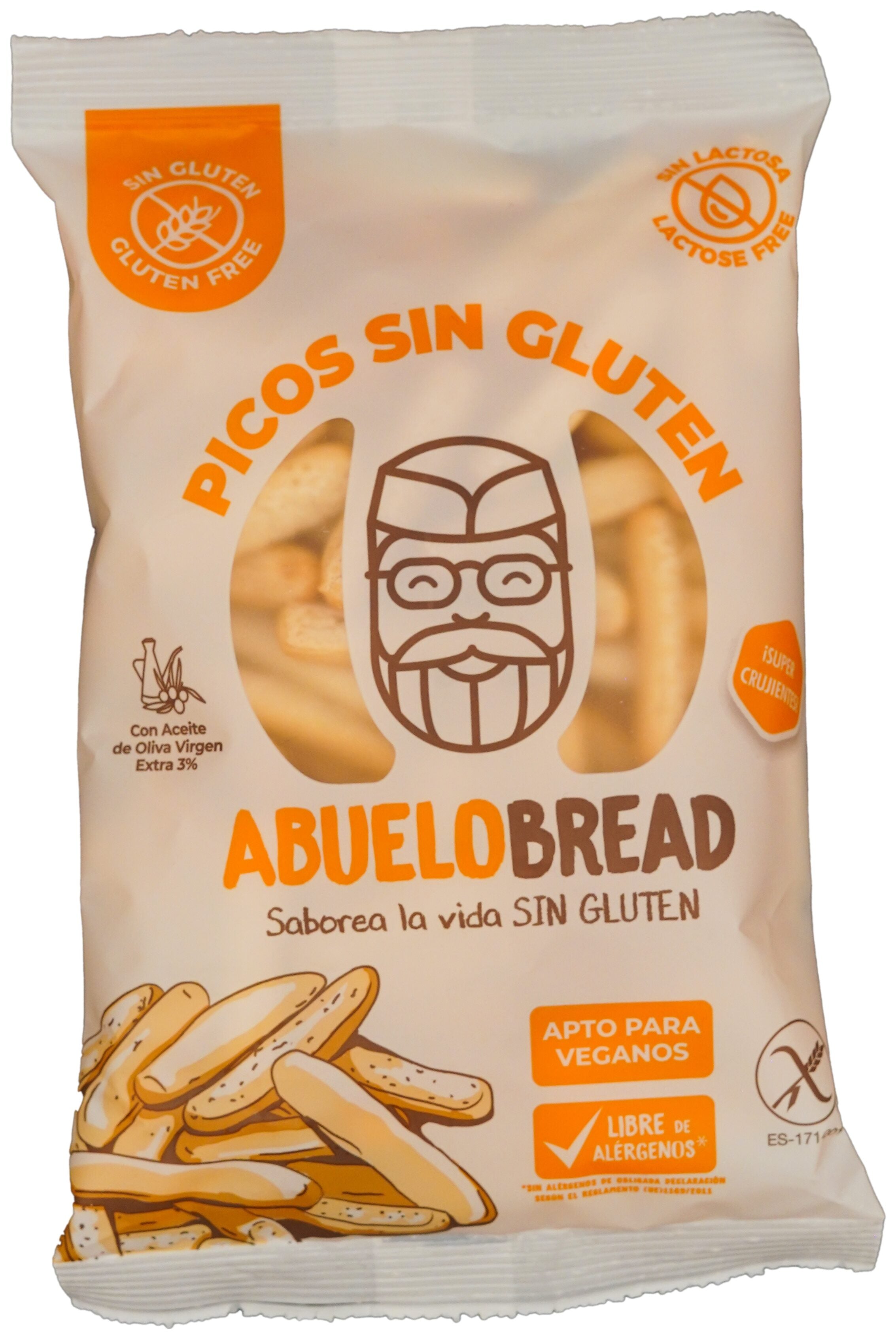 Picos artesanos s/gluten c/ac oliva Abuelo bread 100g