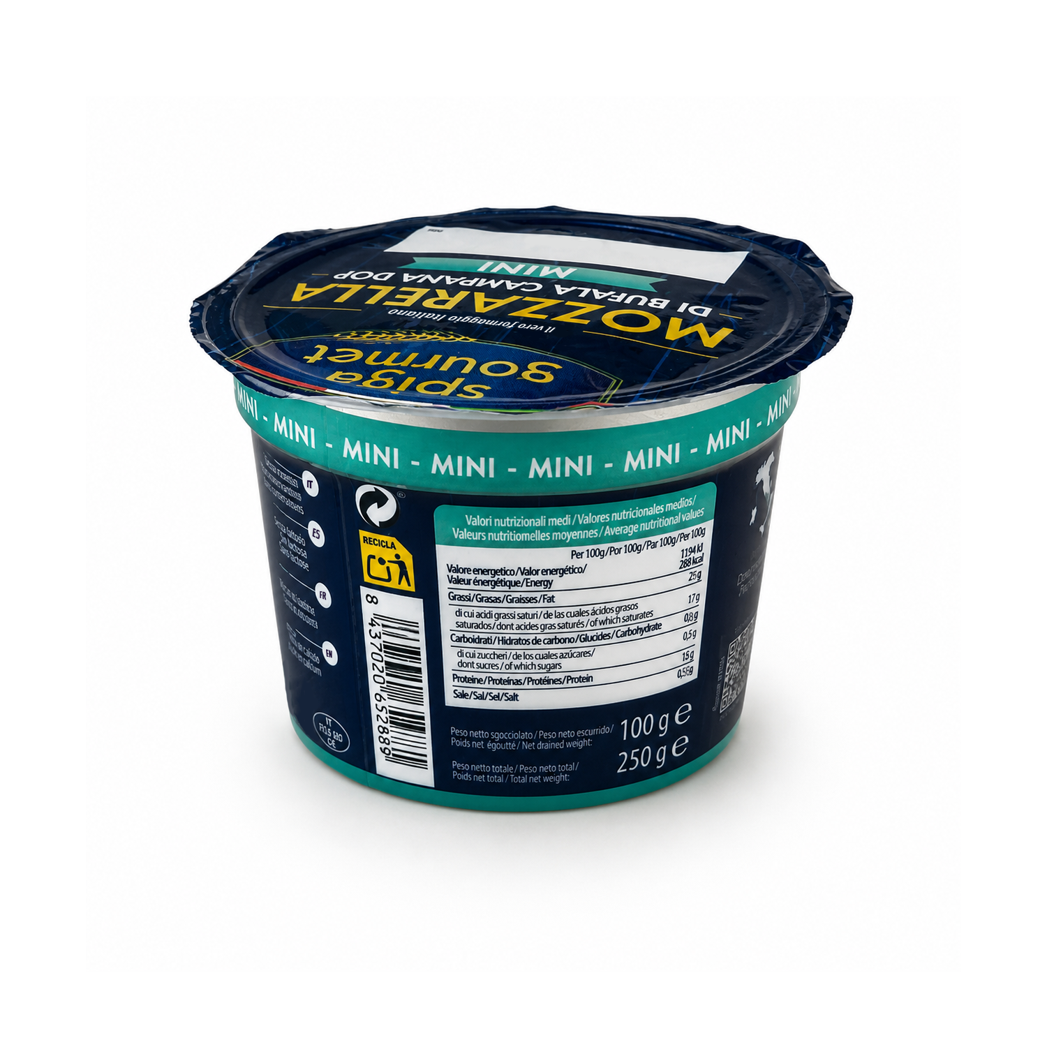 Mozzarella bufala dop minis Spiga gourmet 100g