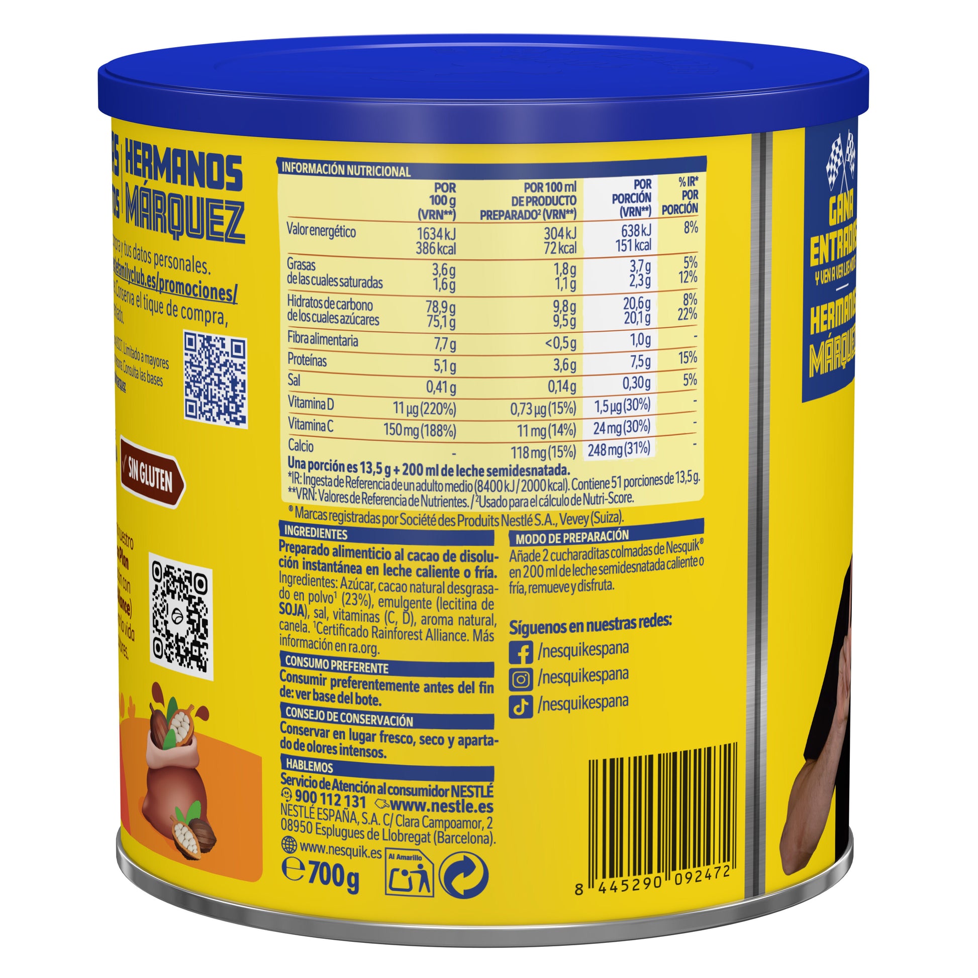 Cacao soluble natural Nesquik 700g
