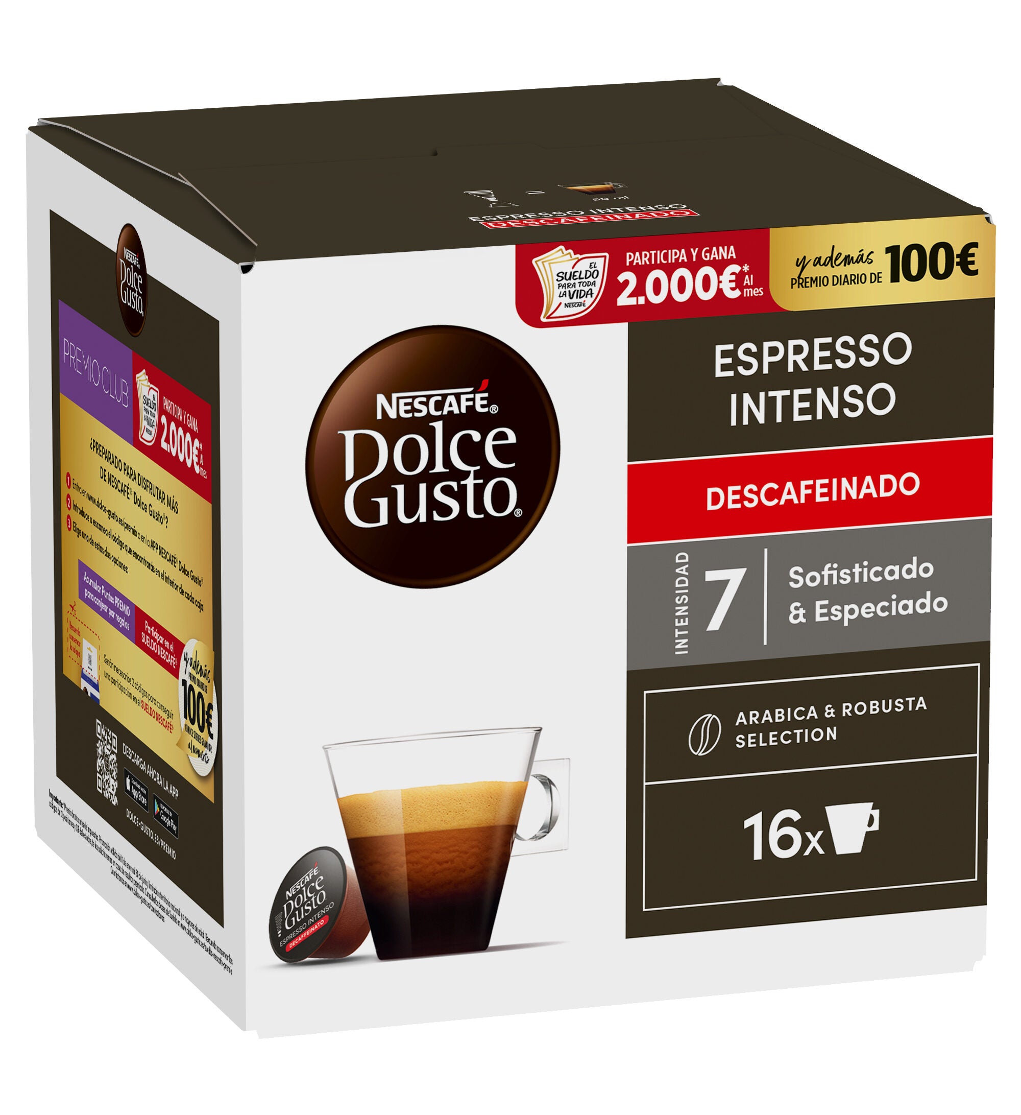 Café cápsula espresso intenso desc Dolce gusto p16