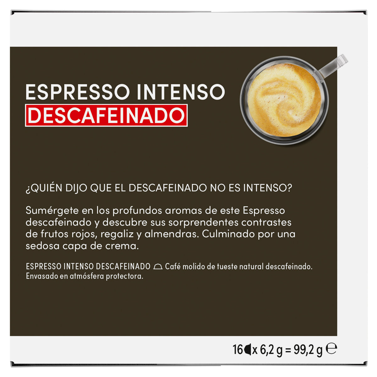 Café cápsula espresso intenso desc Dolce gusto p16
