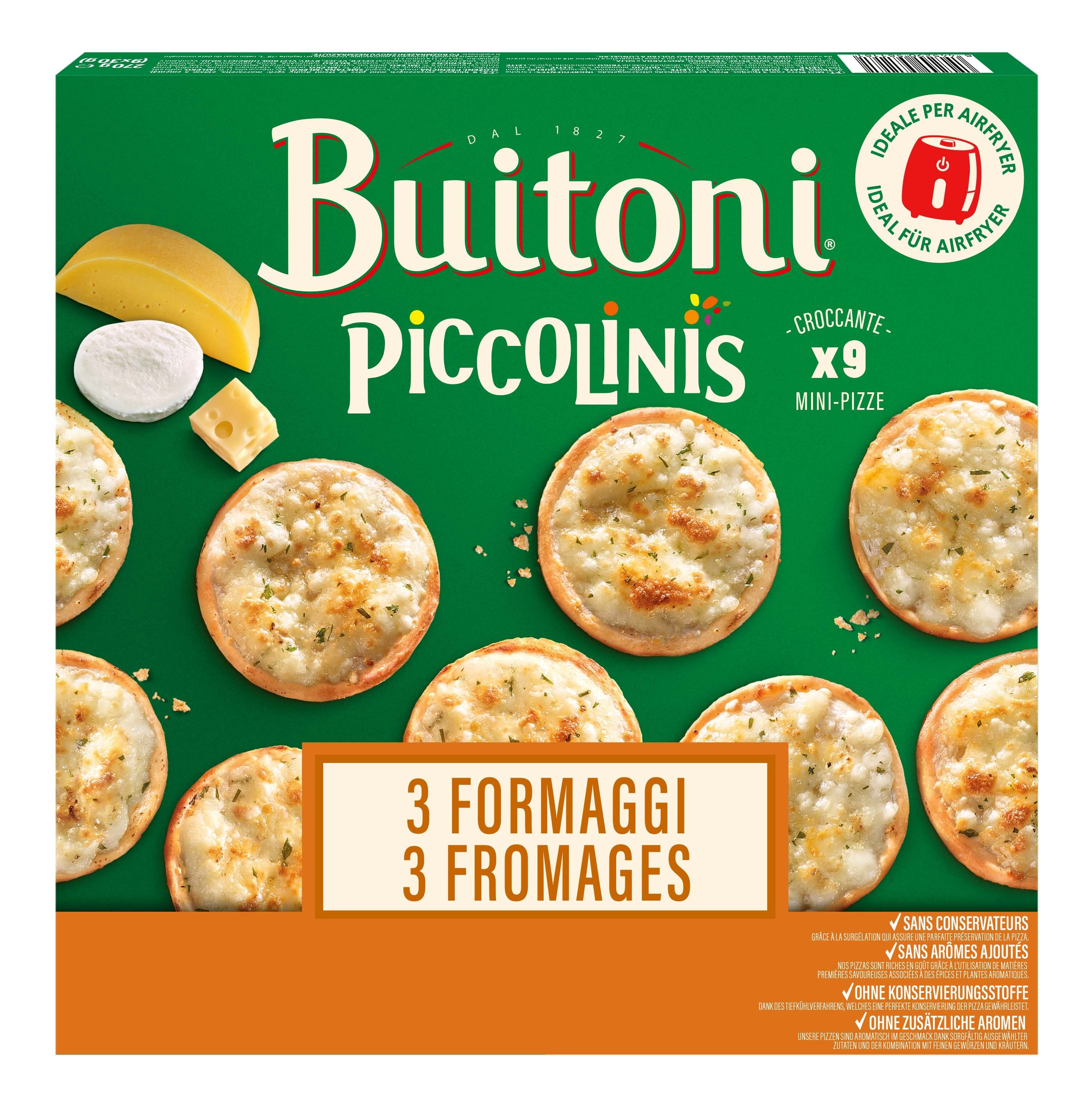 Pan pizza 3 formaggi piccolini Buitoni 270g