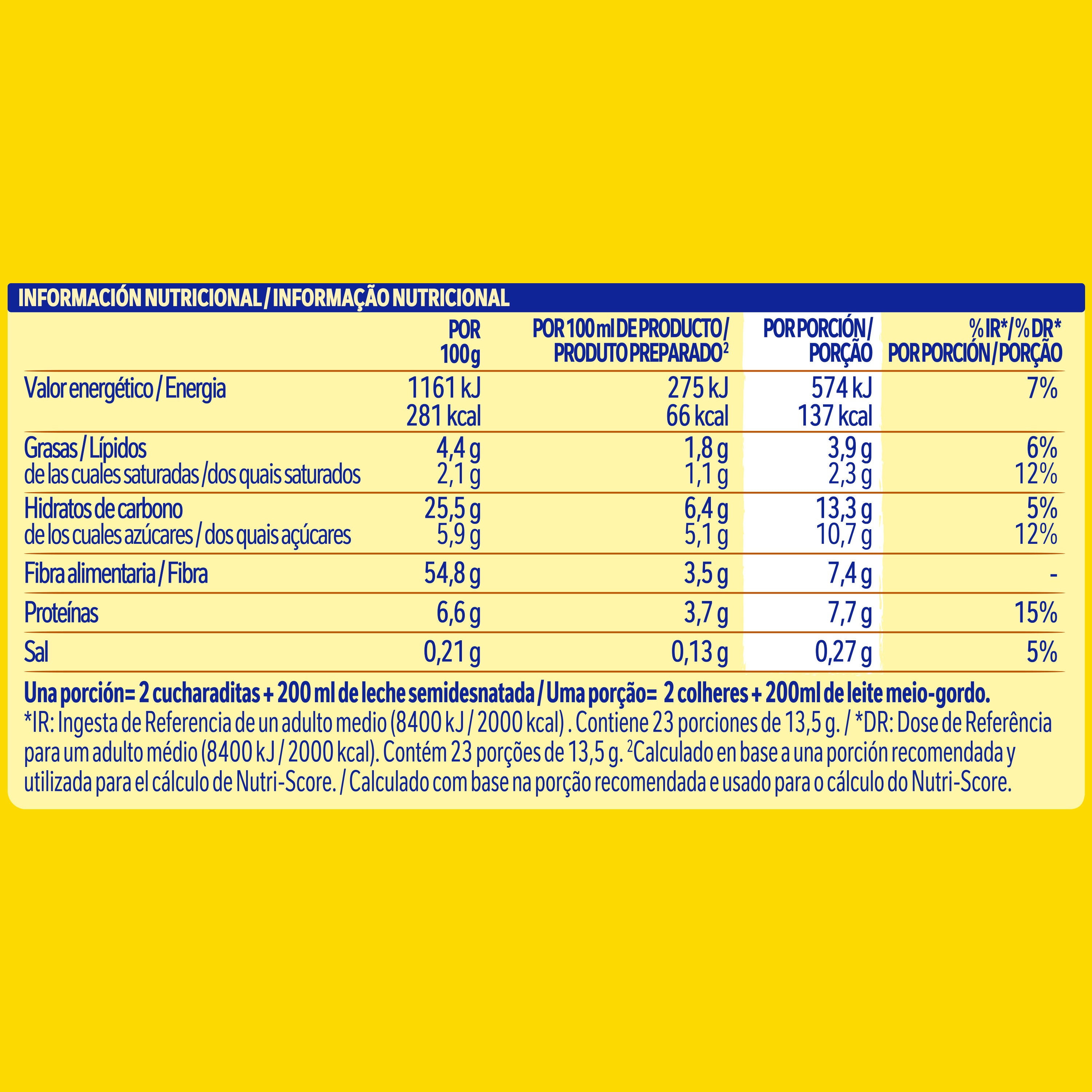 Cacao en polvo 0%azucar Nesquik 320g