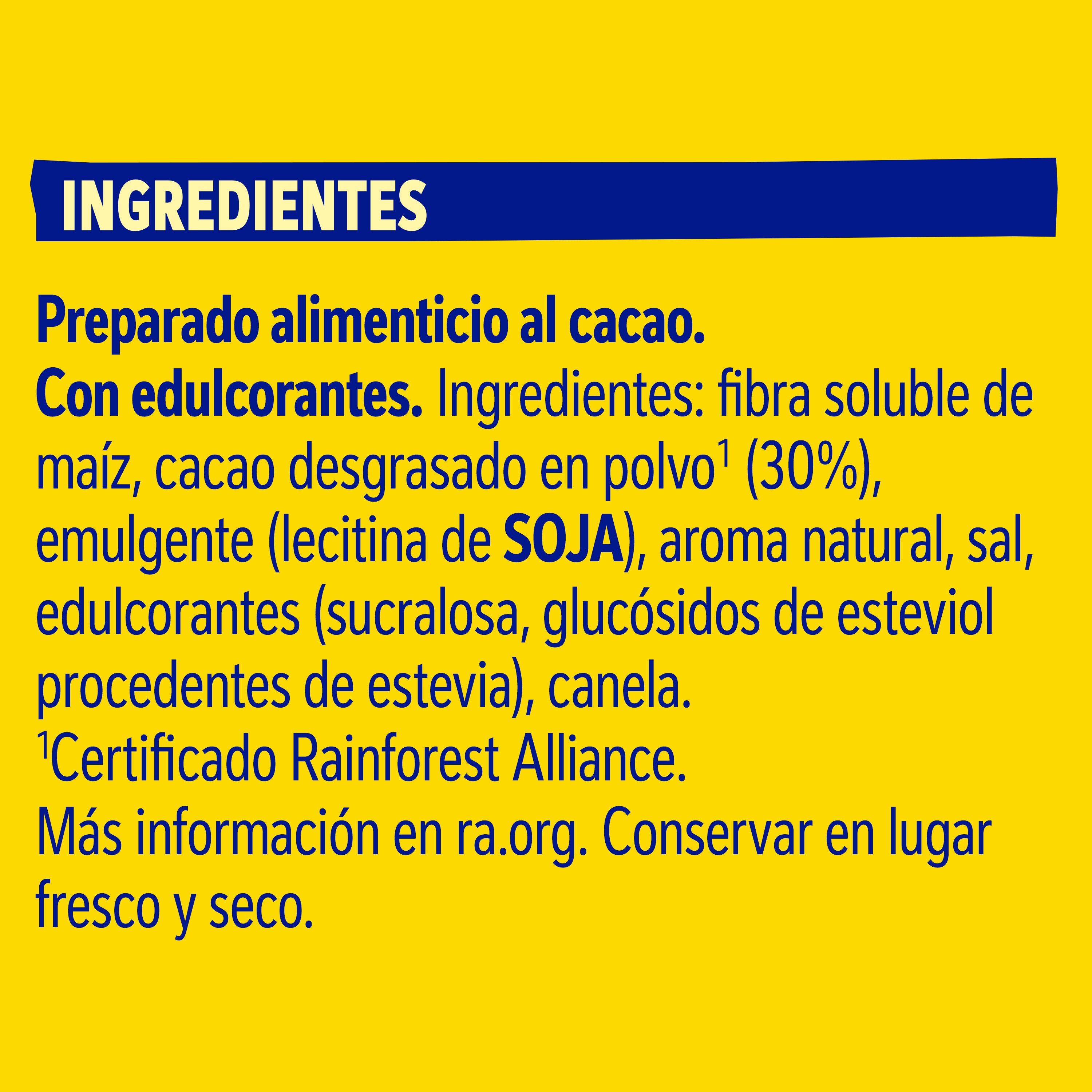 Cacao en polvo 0%azucar Nesquik 320g
