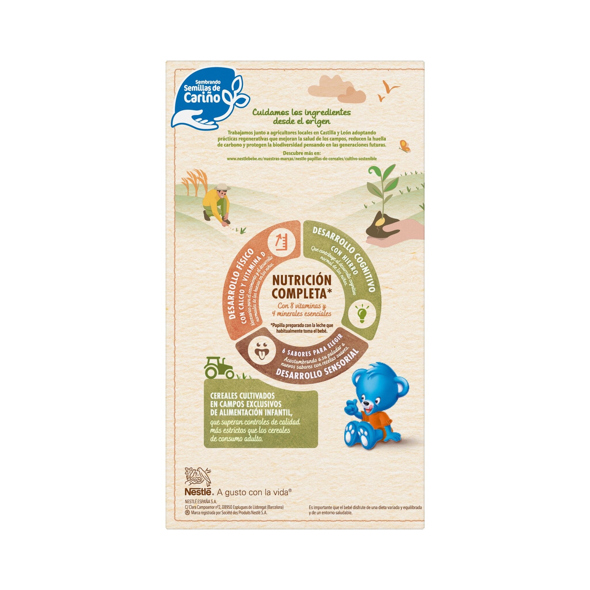 Preparado de papilla 8 cereales con miel Nestle 725g