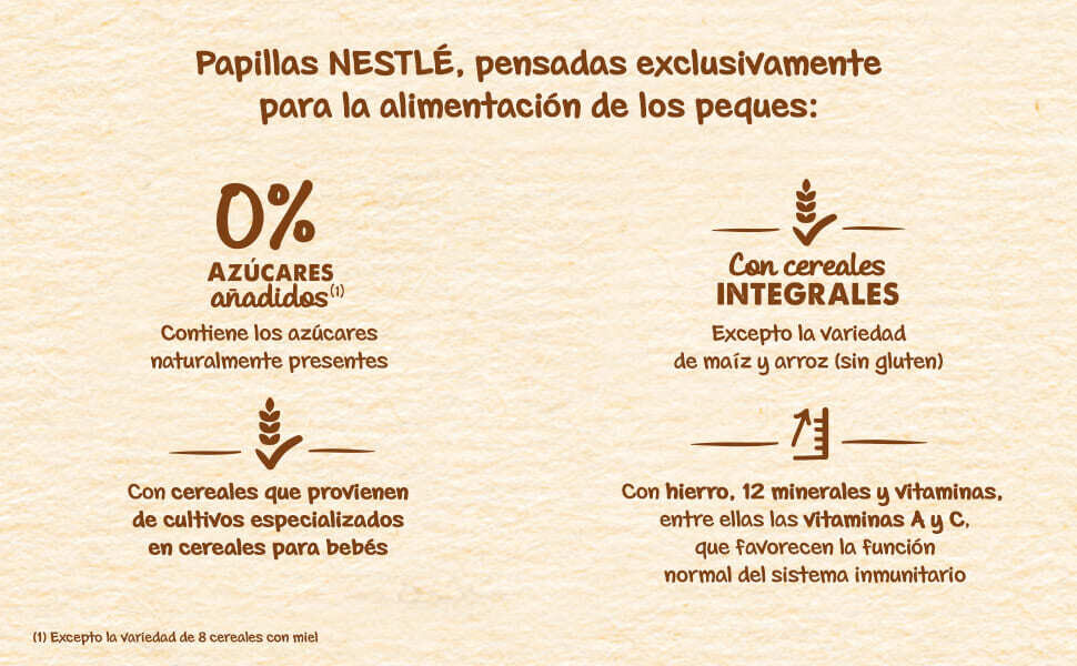 Preparado de papilla 8 cereales galleta Nestle  725g