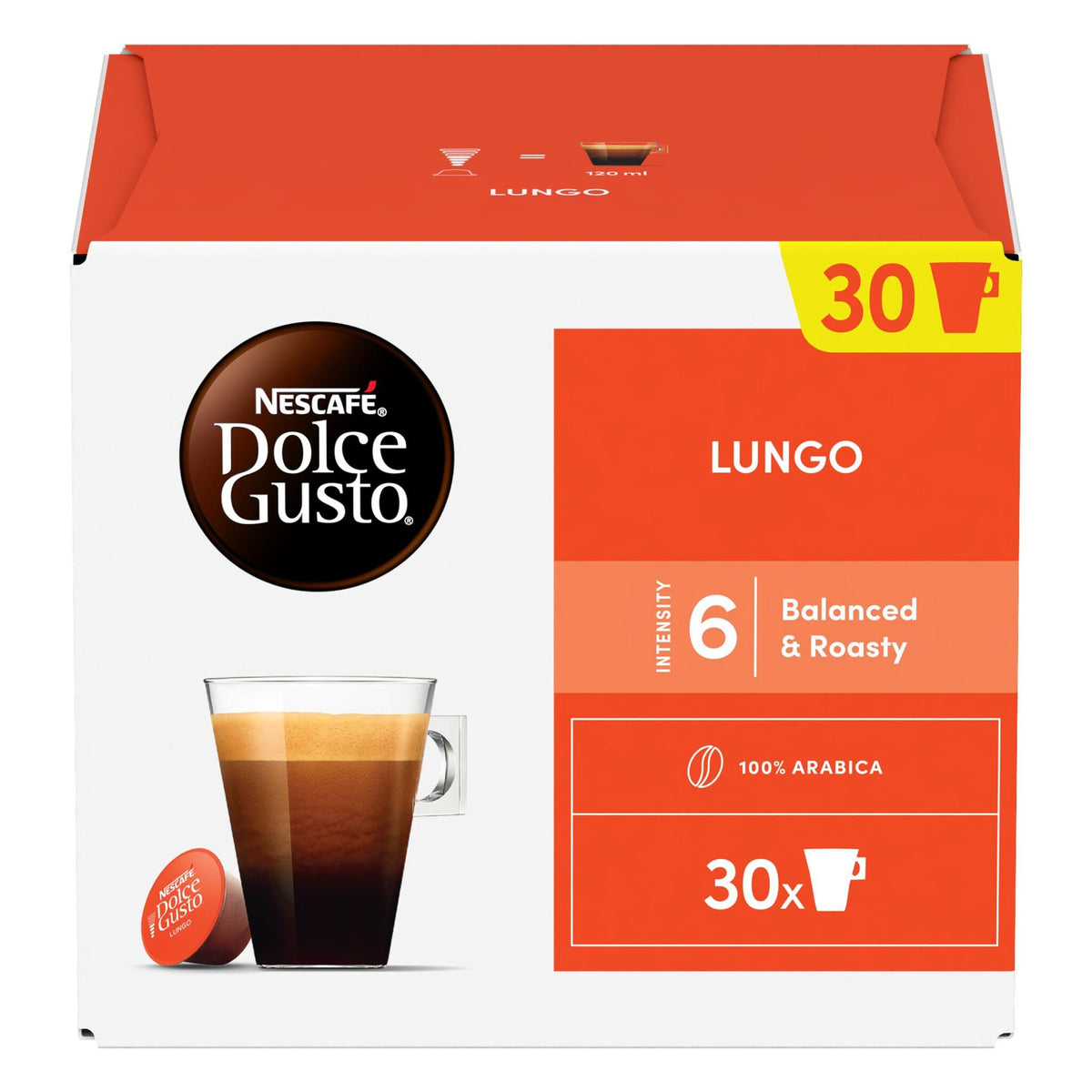 Café capsulas lungo Dolce gusto 30u
