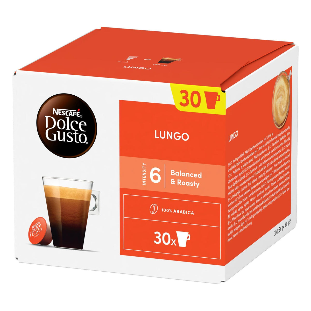 Café capsulas lungo Dolce gusto 30u