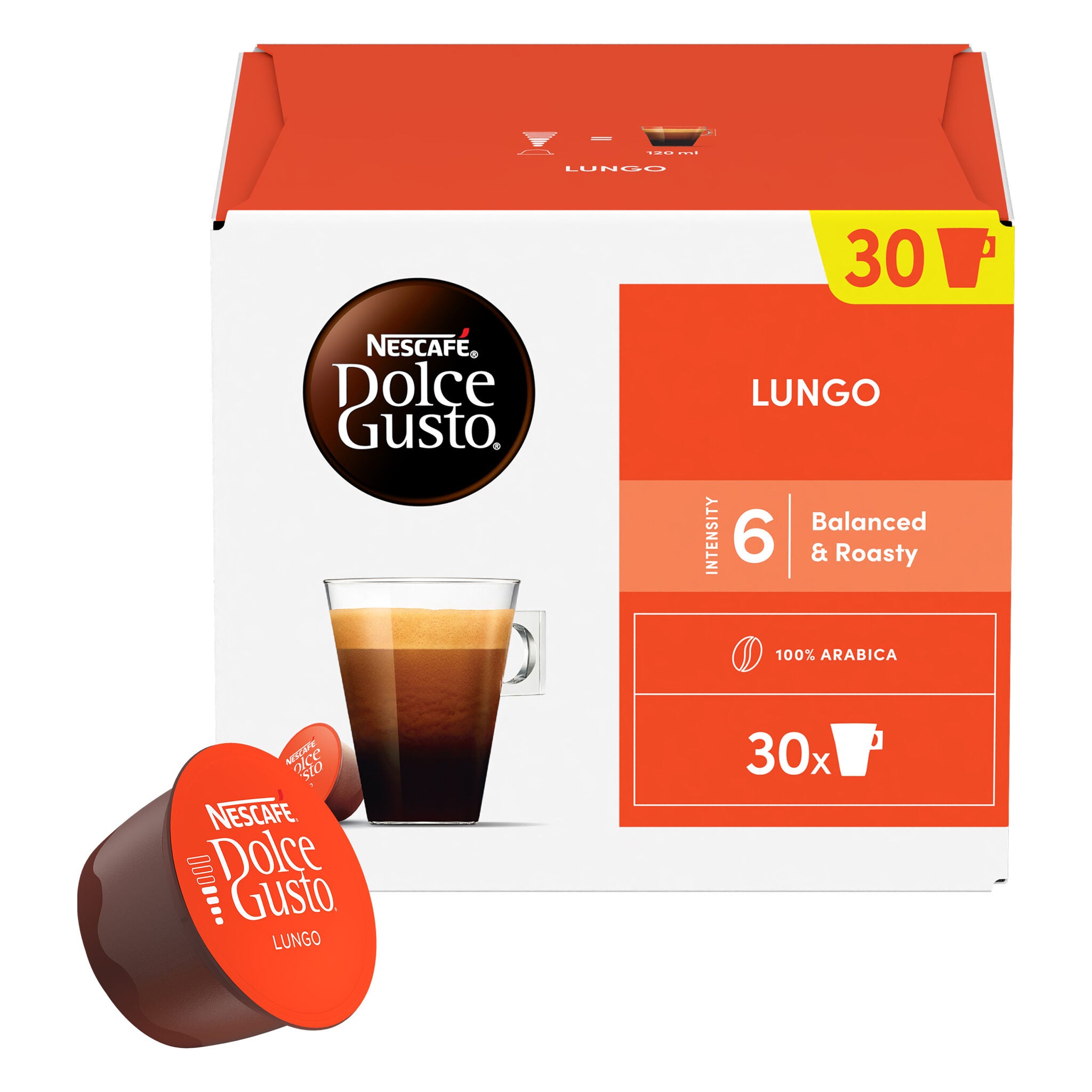 Café capsulas lungo Dolce gusto 30u