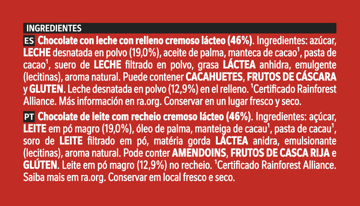 Chocolate c/leche cremoso Nestle 100g