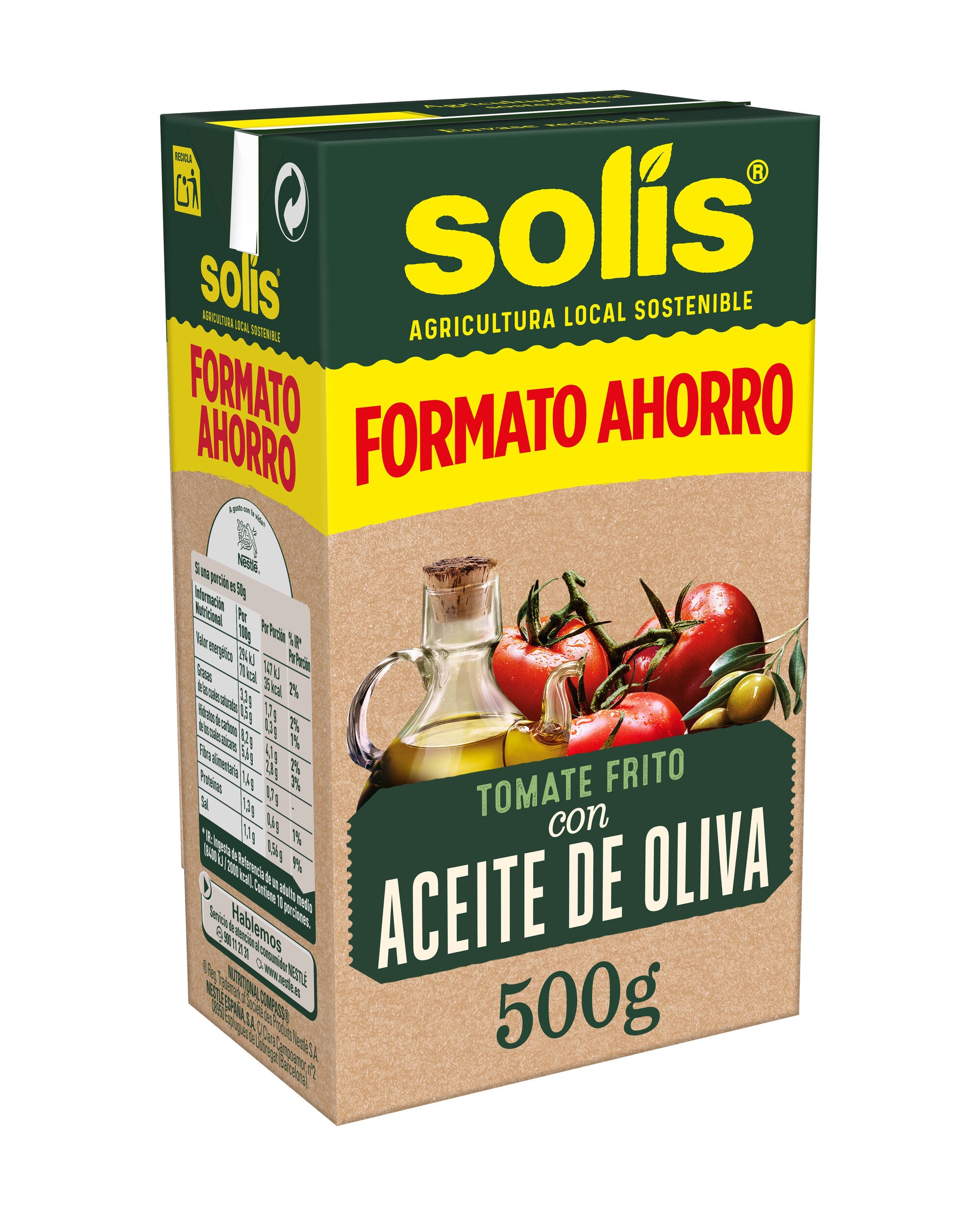 Tomate frito c/aceite de oliva Solis 500g