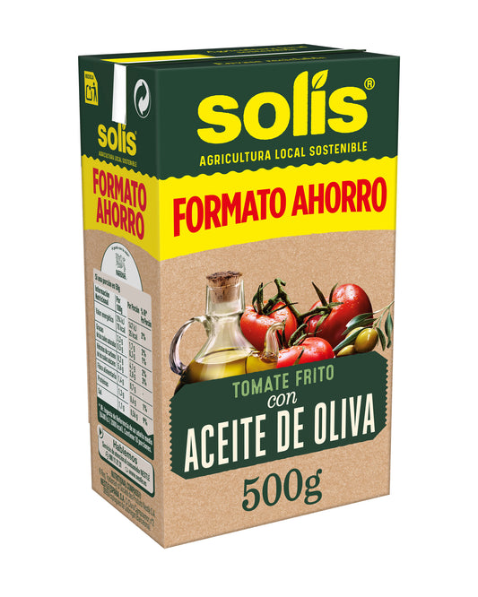 Tomate frito c/aceite de oliva Solis 500g La Despensa