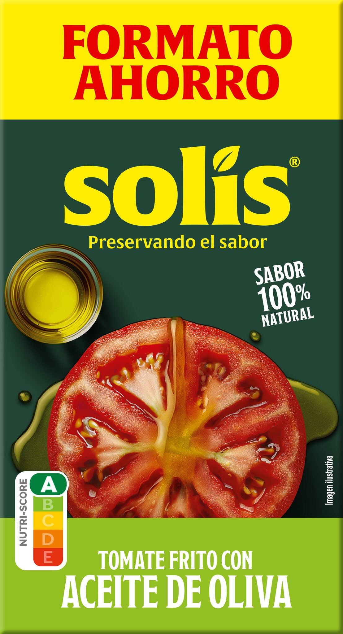 Tomate frito c/aceite de oliva Solis 500g